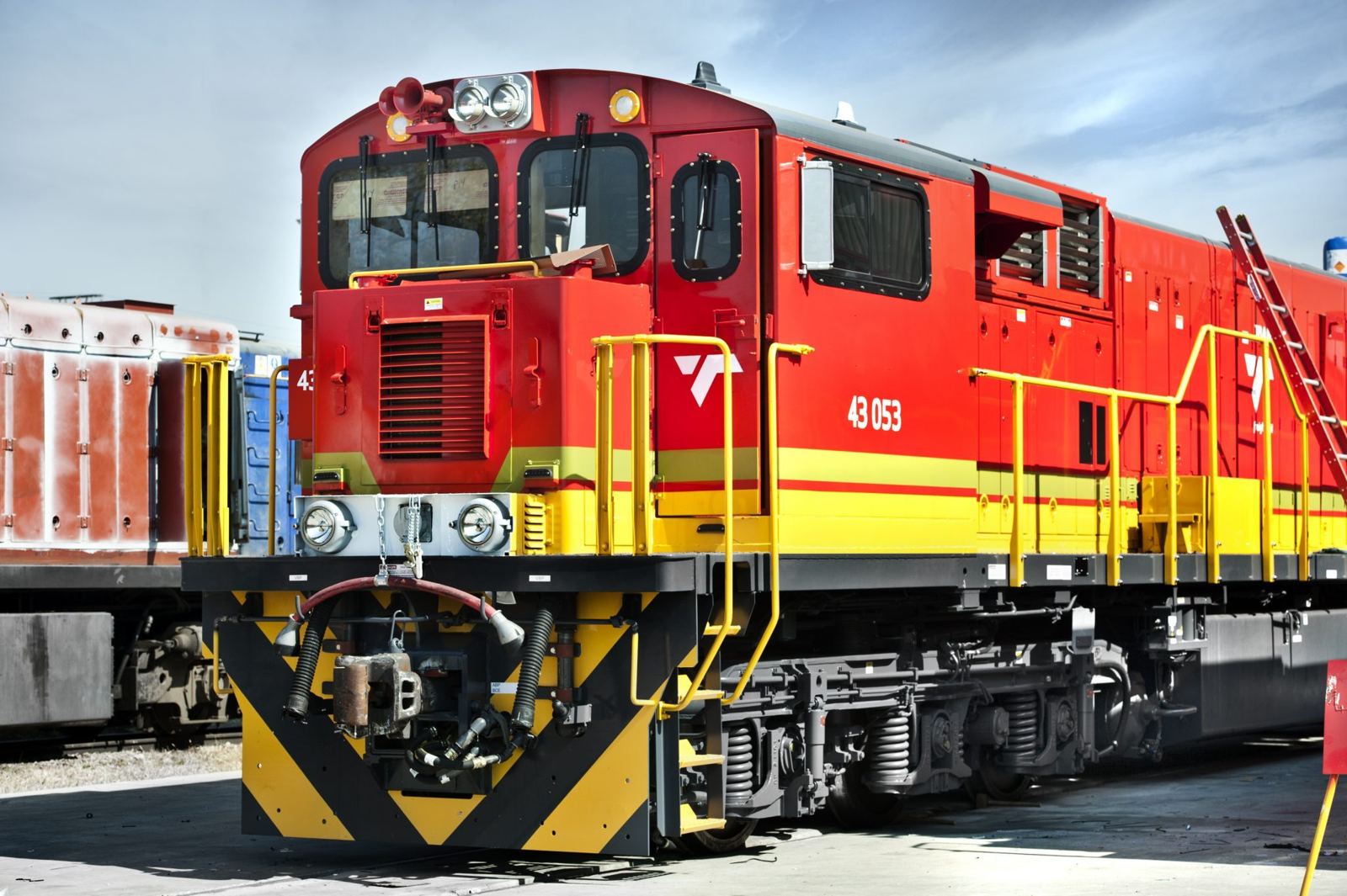 Locomotive built with Tilghman Rail components